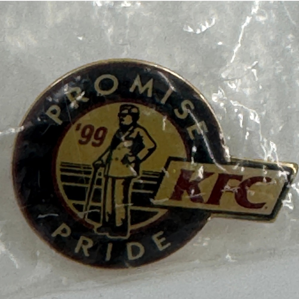 Vintage 1999 KFC Promise Pride Colonel‎ Sanders Enamel Lapel Pin Collectible